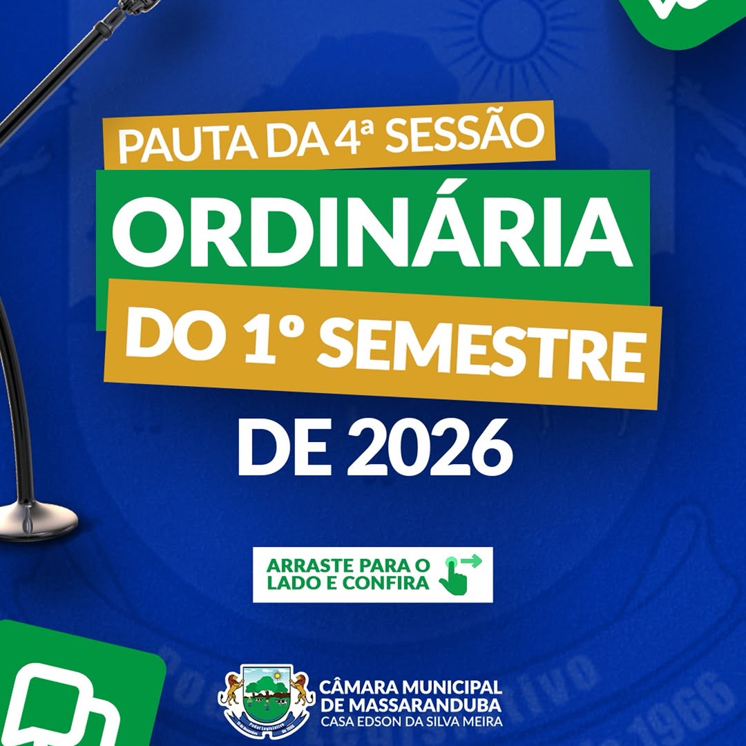 Câmara aprova requerimentos em 4ª Sessão Ordinária de 2026
